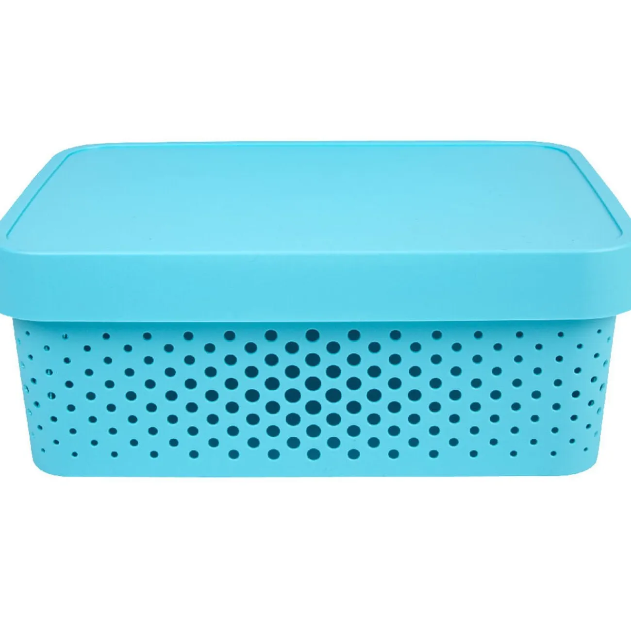 Gifi Rangement|Boîte de rangement bleue 11 L