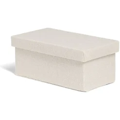 Gifi Rangement|Boîte de rangement coton gris ou beige 24,5xH10x13cm