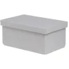 Gifi Rangement|Boîte de rangement coton imprimé fleuri 27,5xH12,5x17,5cm