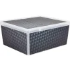 Gifi Rangement|Boîte de rangement design carbone 18 L