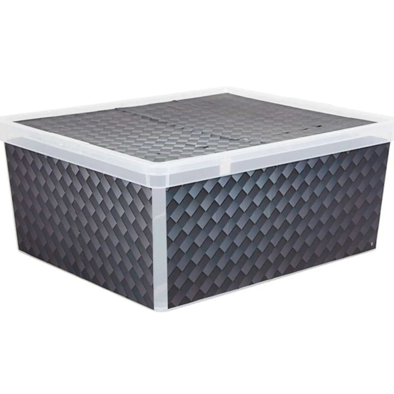 Gifi Rangement|Boîte de rangement design carbone 18 L