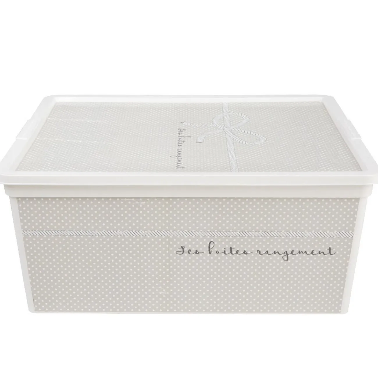Gifi Entretien Du Linge|Boîte de rangement design ficelle 18 L