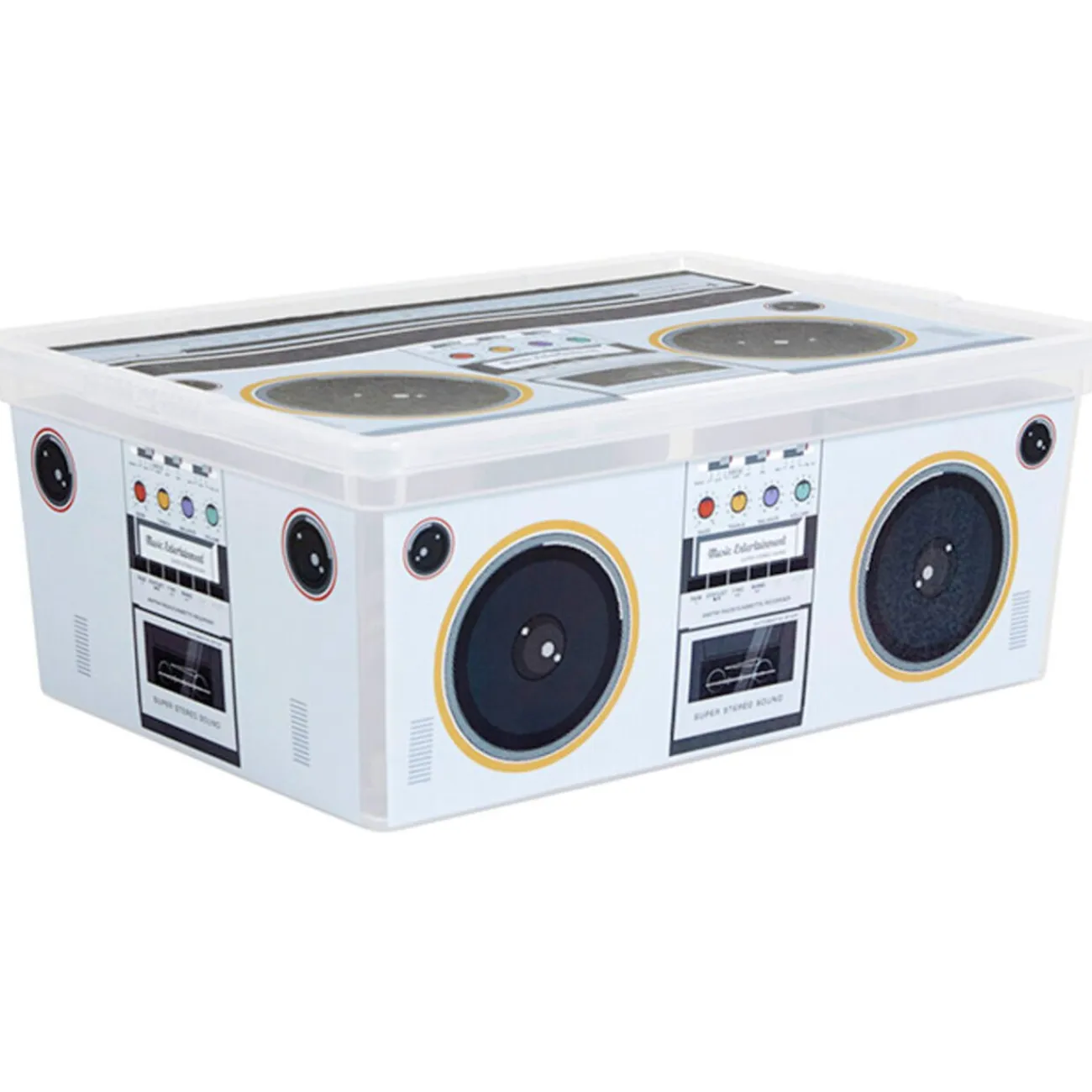 Gifi Rangement|Boîte de rangement design musique 10 L