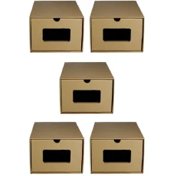 Gifi Rangement|Boîte de rangement en carton x5