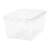 Gifi Rangement|Boîte de rangement en plastique transparent 32L