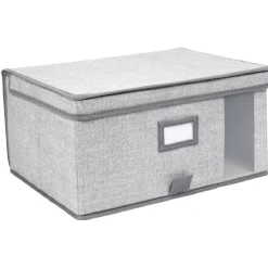 Gifi Rangement|Boîte de rangement à fenêtre grise XS