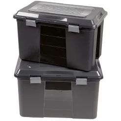 Gifi Rangement|Boîte de rangement 60 L x 2