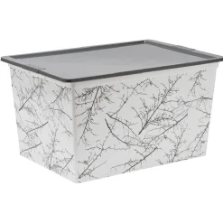Gifi Rangement|Boîte de rangement motif branche nordique 50 L
