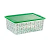 Gifi Rangement|Boîte de rangement motif feuilles de palmier 27 L