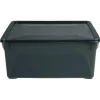Gifi Entretien Du Linge|Boîte de rangement noire 18 L