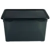 Gifi Entretien Du Linge|Boîte de rangement noire 46 L