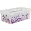 Gifi Rangement|Boîte de rangement plastique 6 L design arabesque
