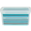 Gifi Rangement|Boîte de rangement plastique 2 L design bayadère