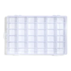 Gifi Rangement|Boîte de rangement pour vis et quincaillerie 36 compartiments 18,3x27,5cm