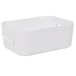 Gifi Aménagement Salle De Bain^Boîte de rangement salle de bain blanche SmartStore Compact Taille S