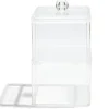 Gifi Aménagement Salle De Bain^Boîte de rangement salle de bain 2 compartiments 9,3x9,3xH15,5cm
