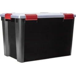 Gifi Rangement|Boîte de rangement étanche 70 L avec couvercle