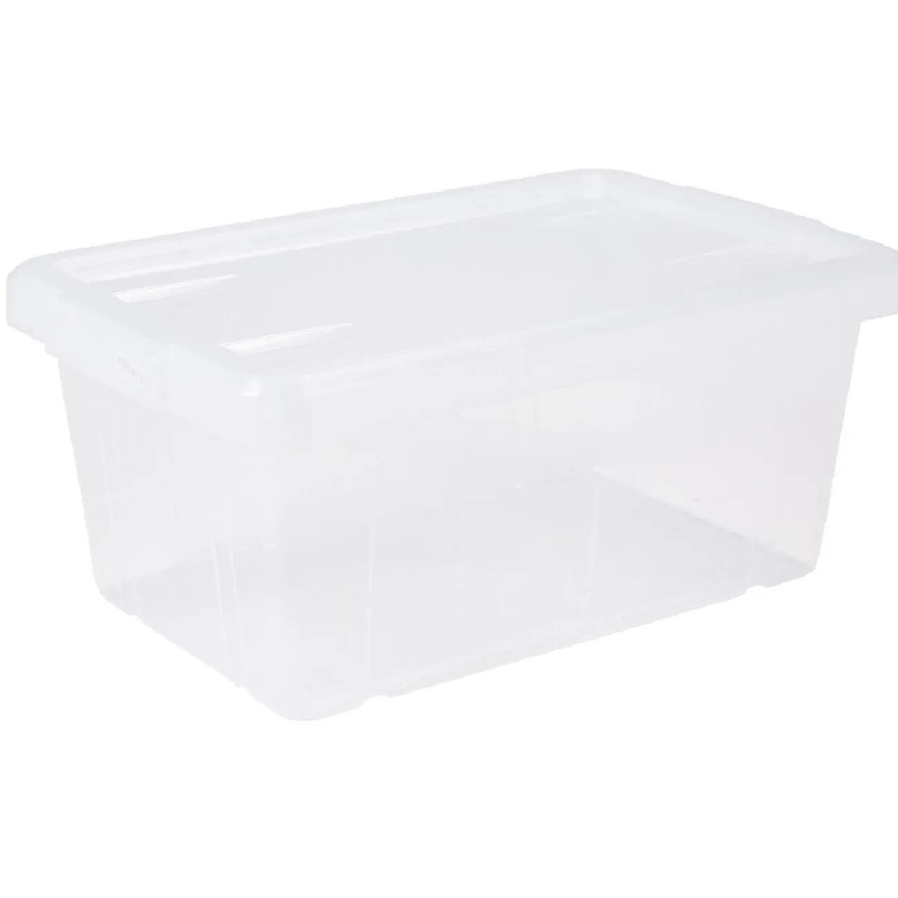 Gifi Rangement|Boîte de rangement transparente avec couvercle 4,4L