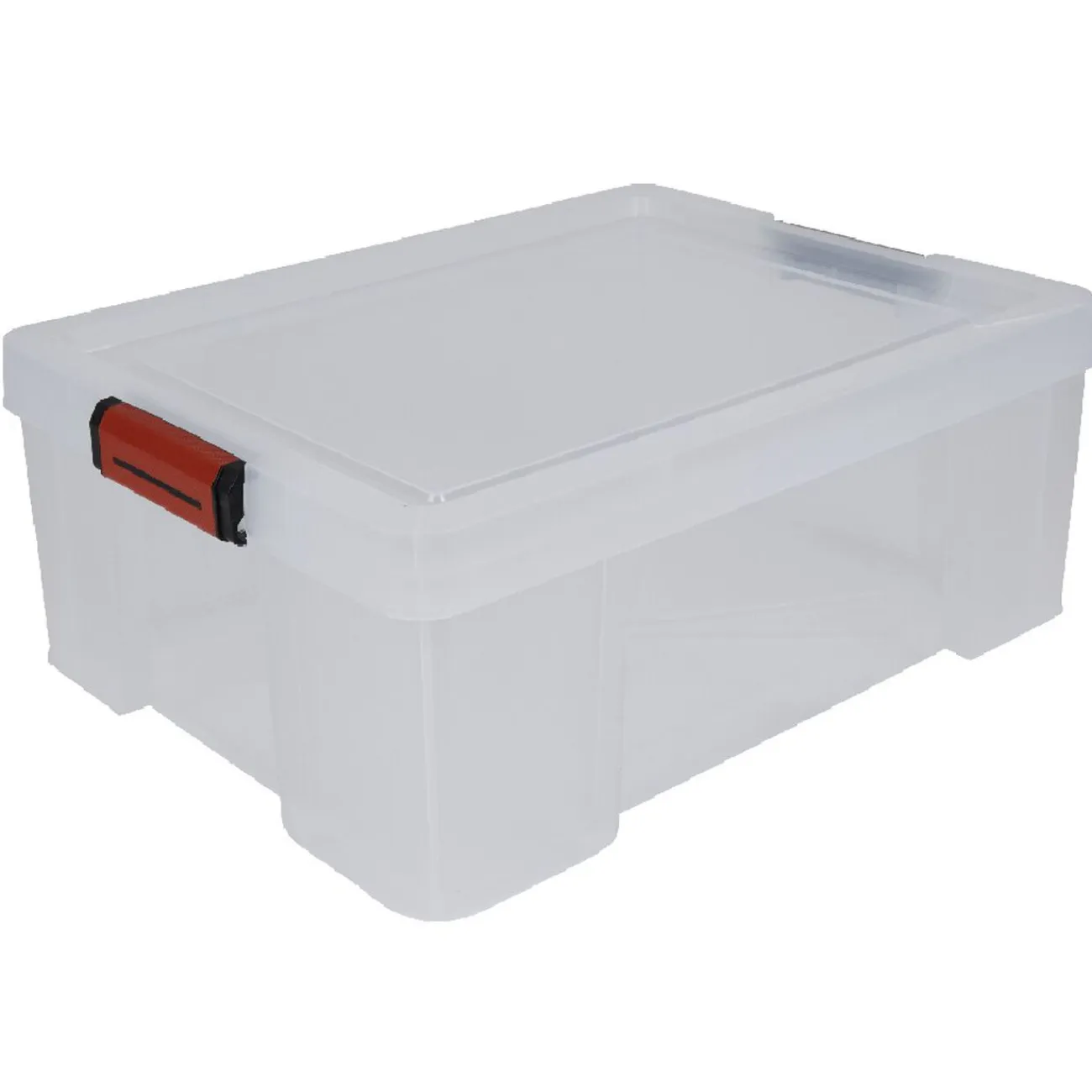 Gifi Rangement|Boîte de rangement transparente à clips 27 L