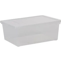 Gifi Rangement|Boîte de rangement transparente 10 L