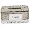 Gifi Rangement|Boîte à mouchoirs tressé blanc et naturel HOME