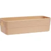 Gifi Aménagement Salle De Bain^Boîte plastique nude 25x11xH7cm