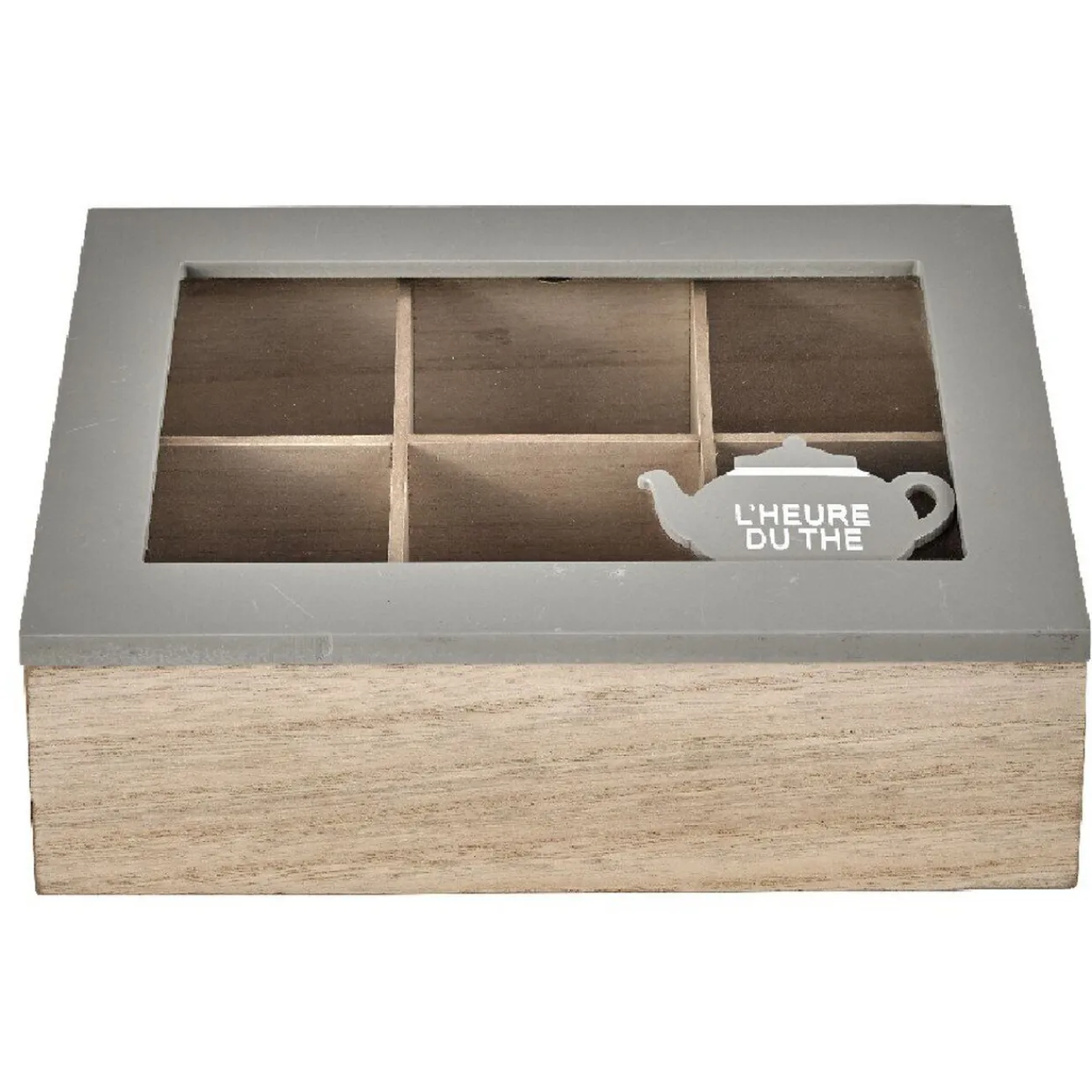 Best Gifi Boîte à thé mdf beige taupe