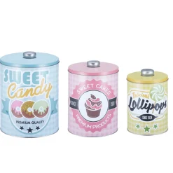 Best Gifi Boîte vintage encastrable bleue rose et jaune x3