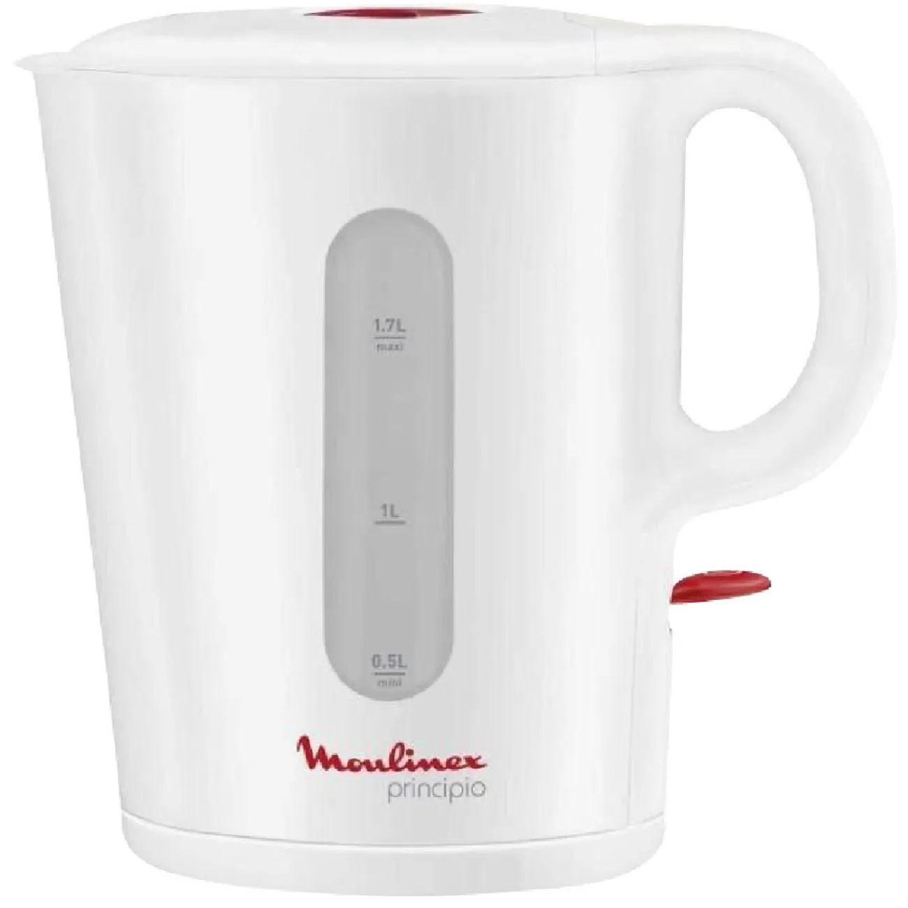 Clearance Gifi Bouilloire Principio Moulinex blanc et rouge 1,5 L