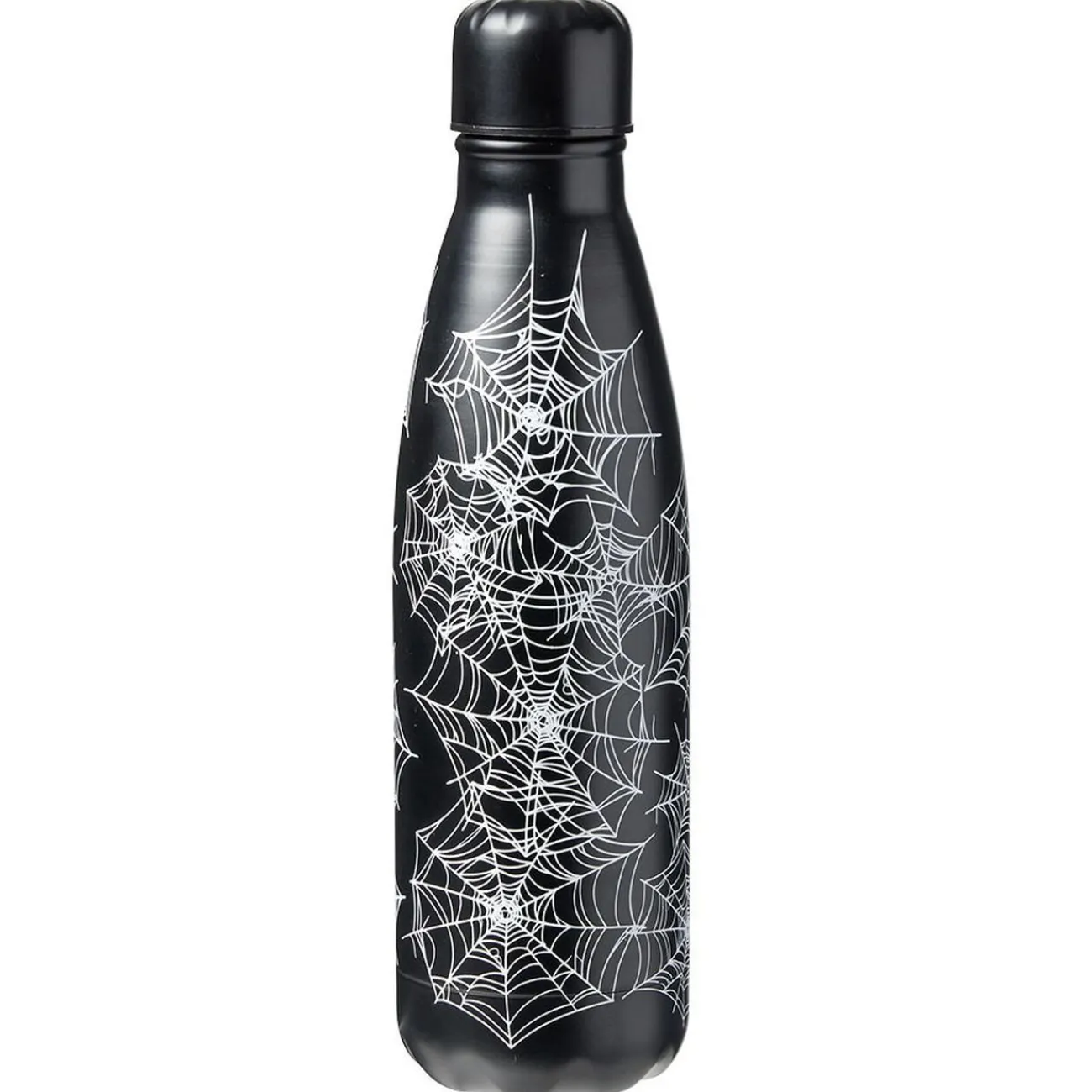 Hot Gifi Bouteille isotherme Halloween motif toile d'araignée noir et blanc 500ml