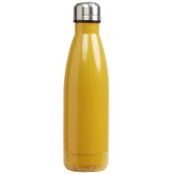 Discount Gifi Bouteille isotherme inox jaune moutarde 500 ml