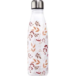 Online Gifi Bouteille isotherme inox motif fleur rose 500 ml