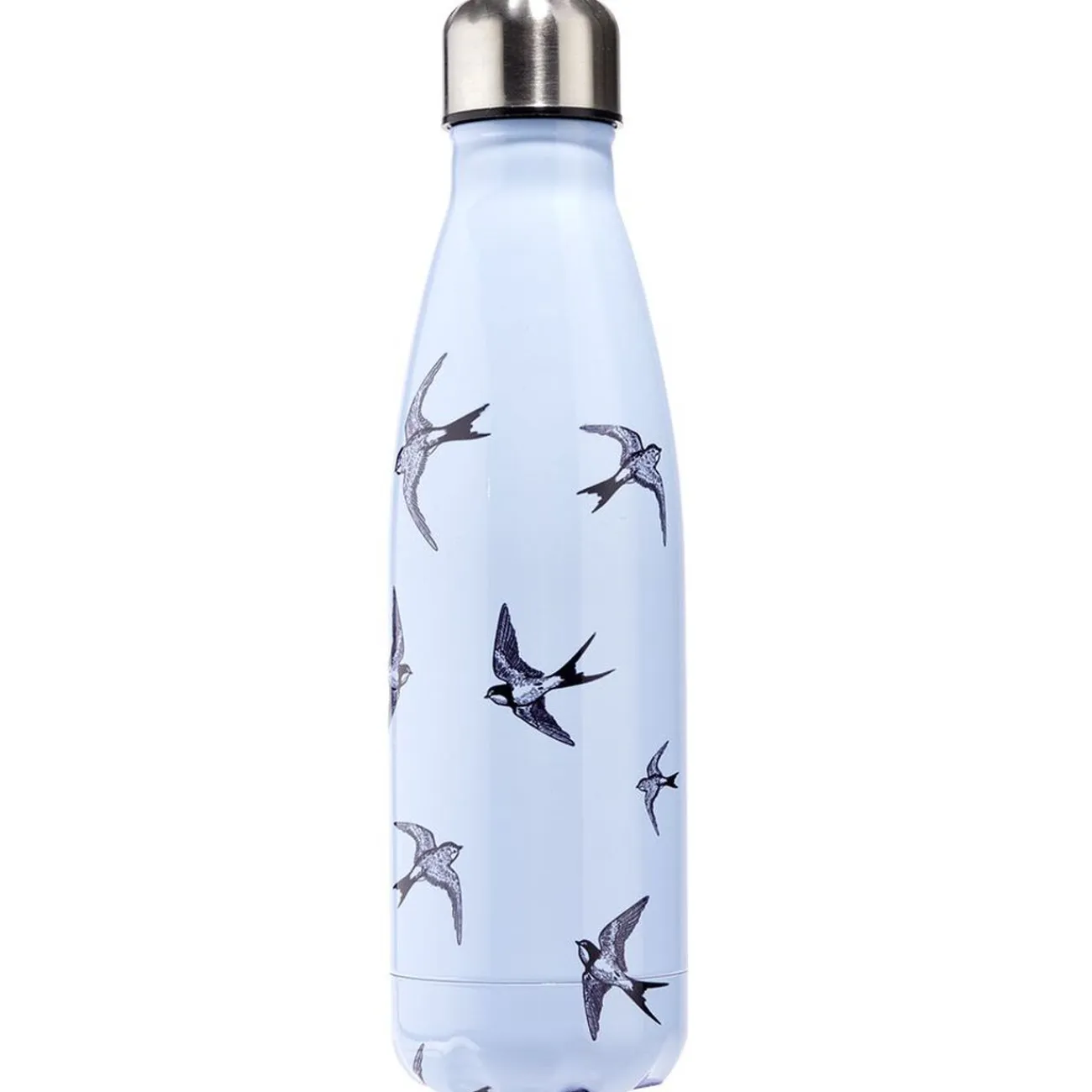 Discount Gifi Bouteille isotherme inox motifs oiseaux gris 500ml