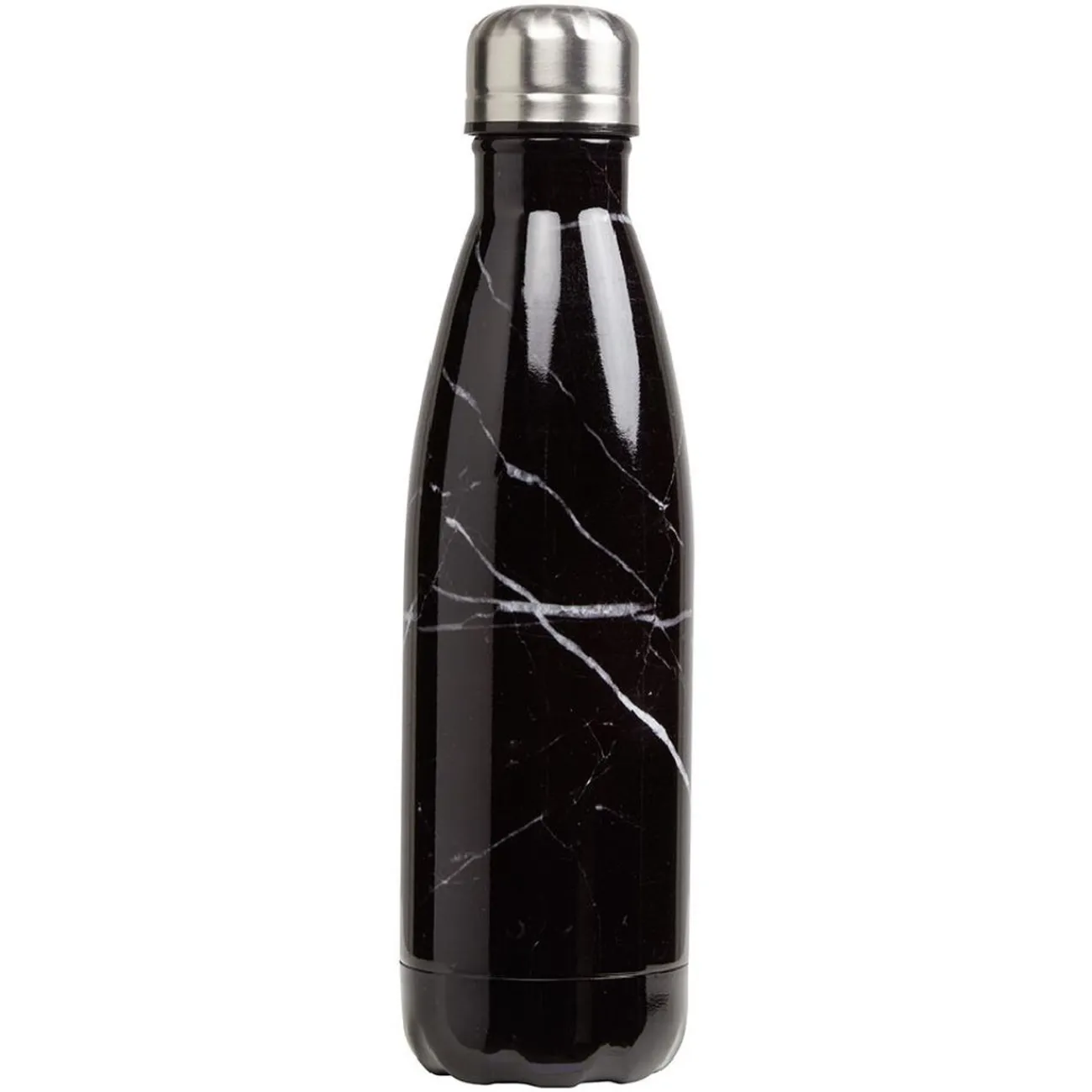 New Gifi Bouteille isotherme inox noir effet marbre 500 ml