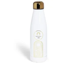 Online Gifi Bouteille isotherme métal et plastique blanc JO Paris 2024 50cL