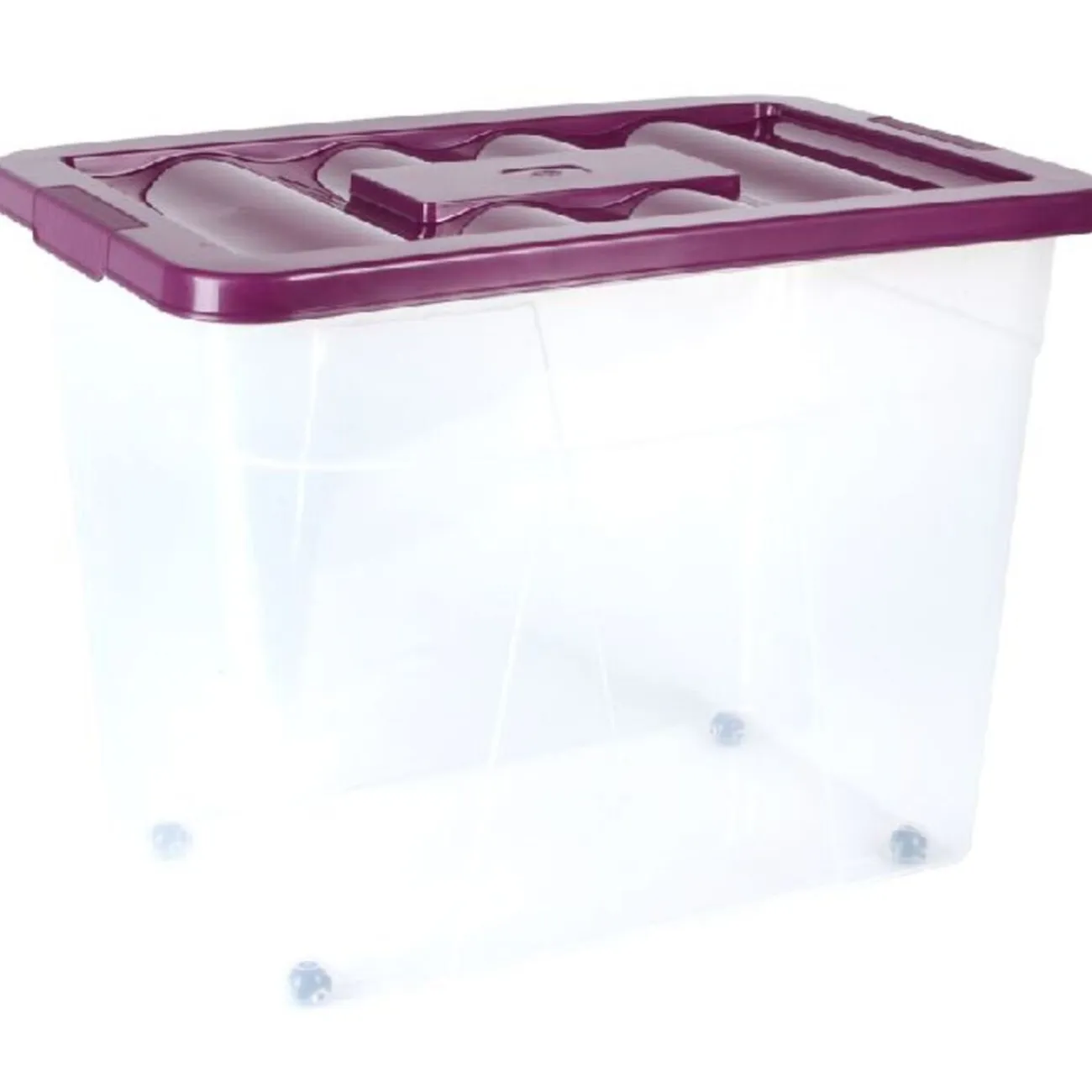 Gifi Rangement|BOX A ROULETTES 80L
