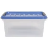 Gifi Entretien Du Linge|Box de rangement bleu roi 14 L