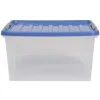 Gifi Entretien Du Linge|Box de rangement bleu roi 31 L