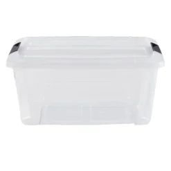 Gifi Rangement|Box de rangement à clips 15 L transparent