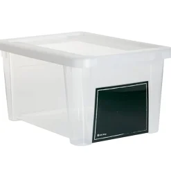 Gifi Entretien Du Linge|Box de rangement plastique et ardoise 11 L