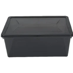 Gifi Entretien Du Linge|Box rangement textile grise 10 L