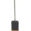 Gifi Equipement Wc^Brosse WC couleur bois et noir