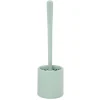 Gifi Equipement Wc^Brosse WC silicone ronde avec support plastique vert