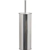 Gifi Equipement Wc^Brosse WC socle haut rond métal gris Ø9,5xH38cm