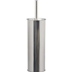 Gifi Equipement Wc^Brosse WC socle haut rond métal gris Ø9,5xH38cm