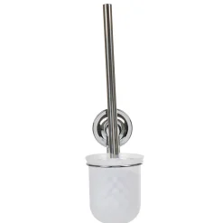 Gifi Equipement Wc^Brosse WC à ventouse gris blanc
