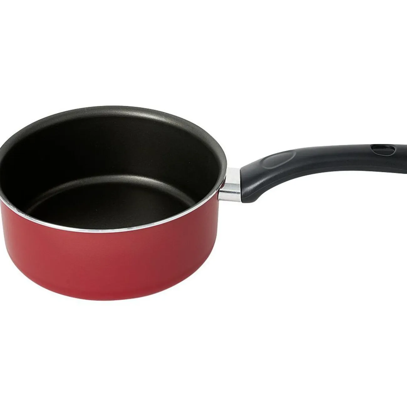 Clearance Gifi Casserole aluminium antiadhésive noir et rouge Ø 18 cm