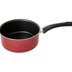 Clearance Gifi Casserole aluminium antiadhésive noir et rouge Ø 20 cm