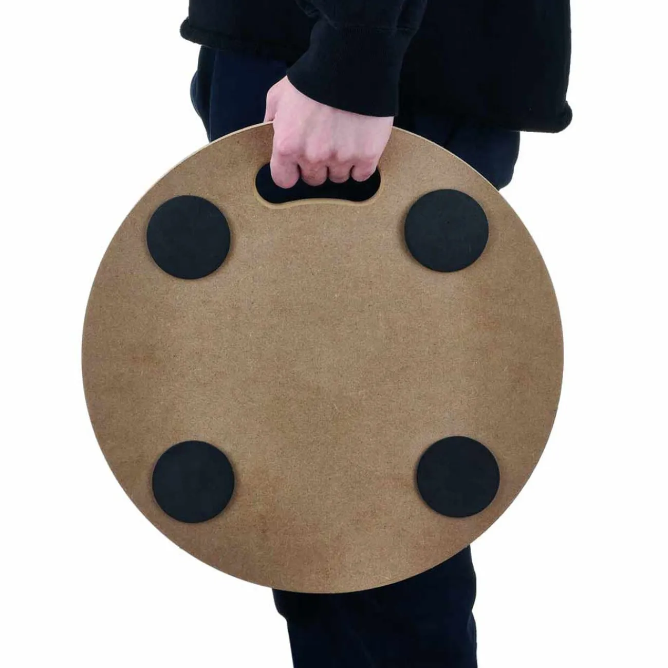 Gifi Aménagement Atelier^Chariot plateforme en bois avec roulettes et poignée