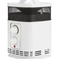 Gifi Chauffage^Chauffage soufflant céramique 360° Homday blanc et noir